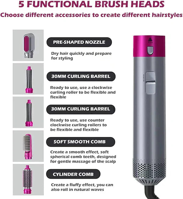 5-in-1 Hot Air Hair Styler