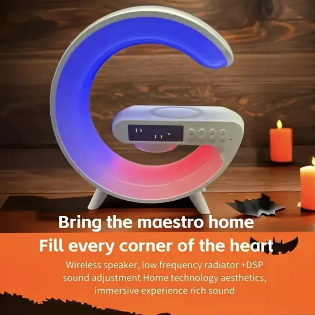 RGB Wireless Speaker Clock Lamp