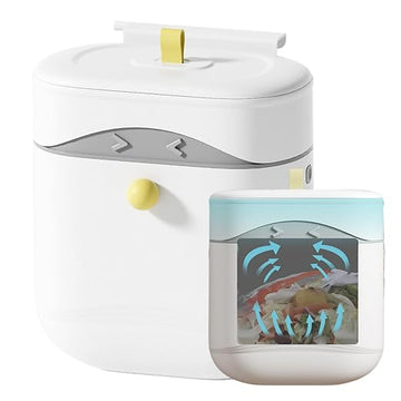 Wall-Mounted Swing-Top Waste Bin – Waterproof Space-Saver