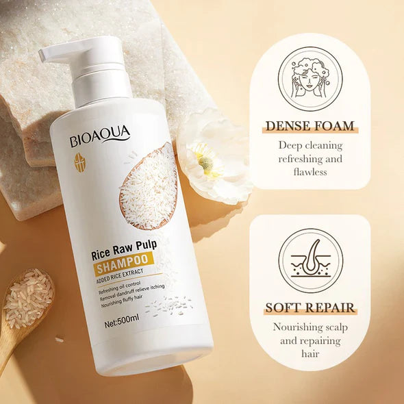 Bioaqua Rice Raw Pulp Shampoo