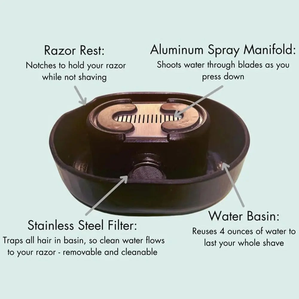 Shaver Rinse & Amp Storage Stand